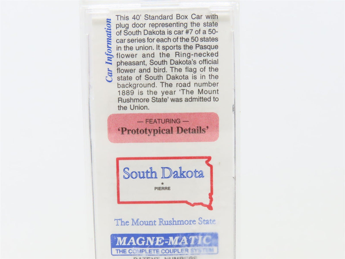 N Scale Micro-Trains MTL 21371 SD South Dakota State 40&#39; Plug Door Box Car #1889
