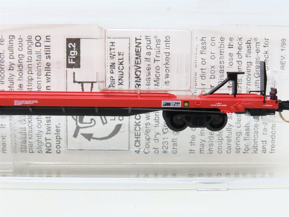 N Scale Micro-Trains MTL 71530 DRGW Rio Grande 89&#39; 4&quot; TOFC Flat Car #105019