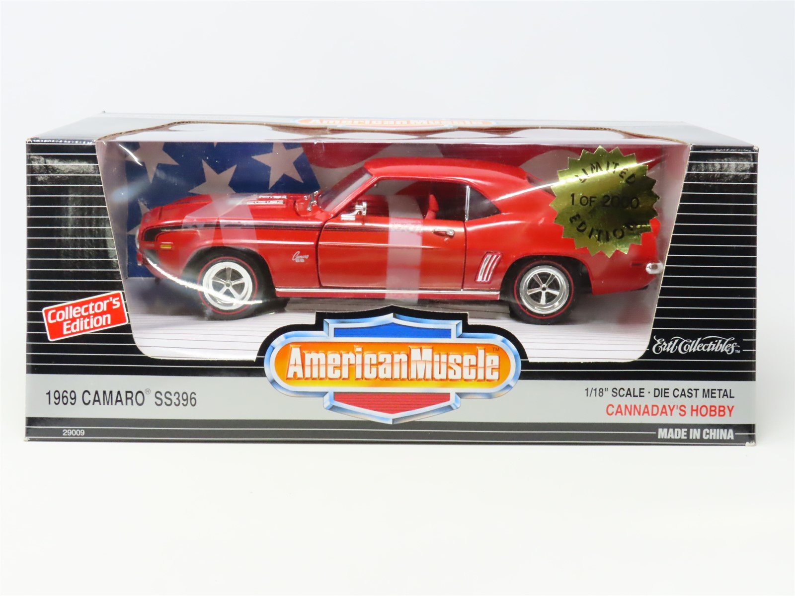 1:18 ERTL American Muscle 29009 1969 Camaro SS396 Limited Edition 
