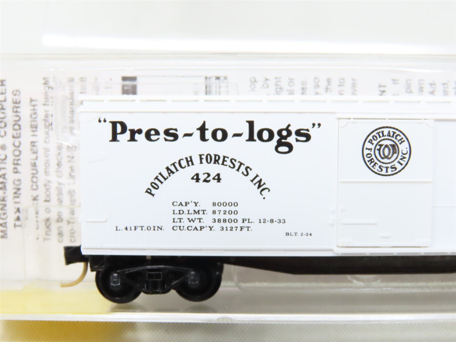 N Scale Micro-Trains MTL 42060 Potlatch Lumber Co 