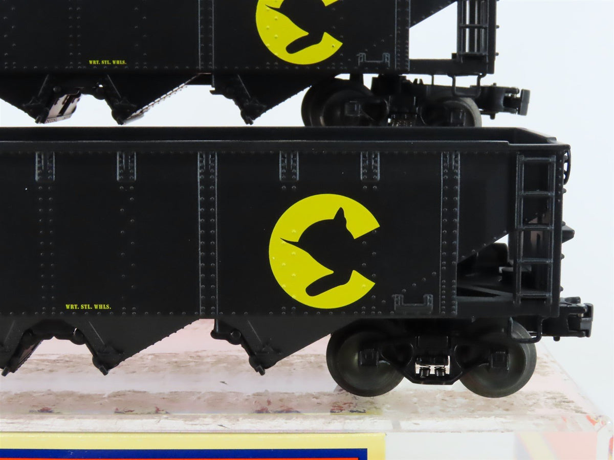 O Gauge 3-Rail Lionel 6-26985 B&amp;O Chessie System 4-Bay Open Hoppers 2-Pack