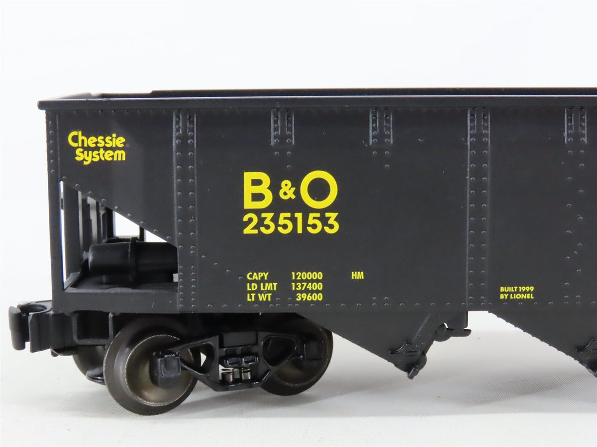 O Gauge 3-Rail Lionel 6-26985 B&amp;O Chessie System 4-Bay Open Hoppers 2-Pack