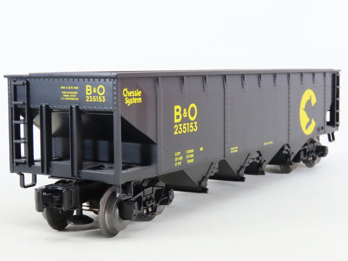 O Gauge 3-Rail Lionel 6-26985 B&amp;O Chessie System 4-Bay Open Hoppers 2-Pack