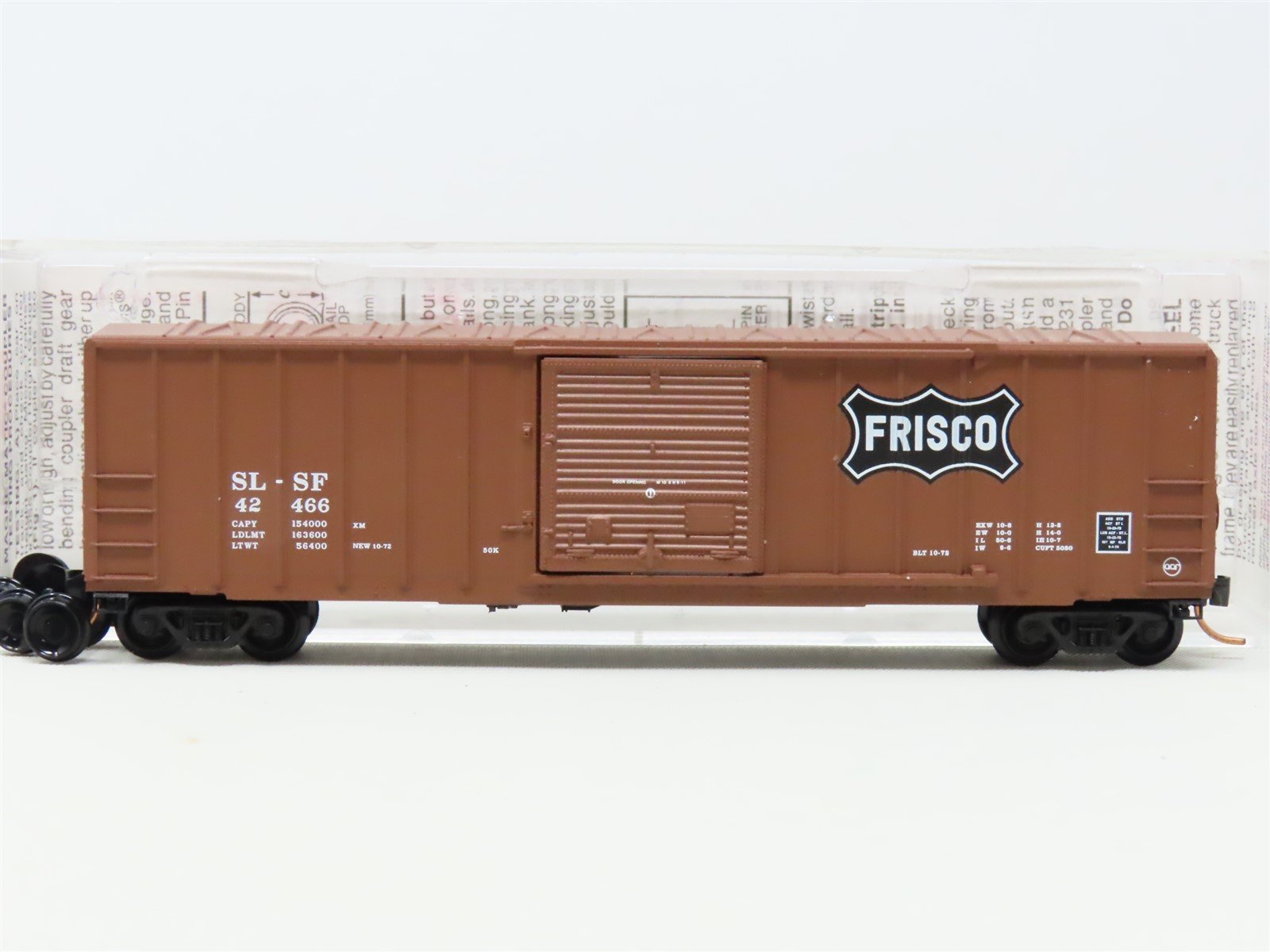 N Scale Micro-Trains MTL 25270 SL-SF Frisco 50' Rib Side Box Car #42466