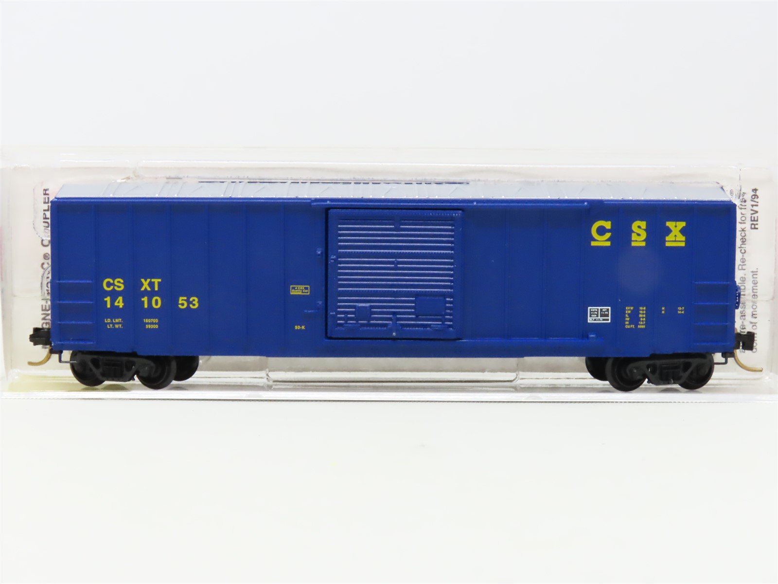 N Scale Micro-Trains MTL 25550/1 CSX Transportation 50' Rib Side Box Car #141053
