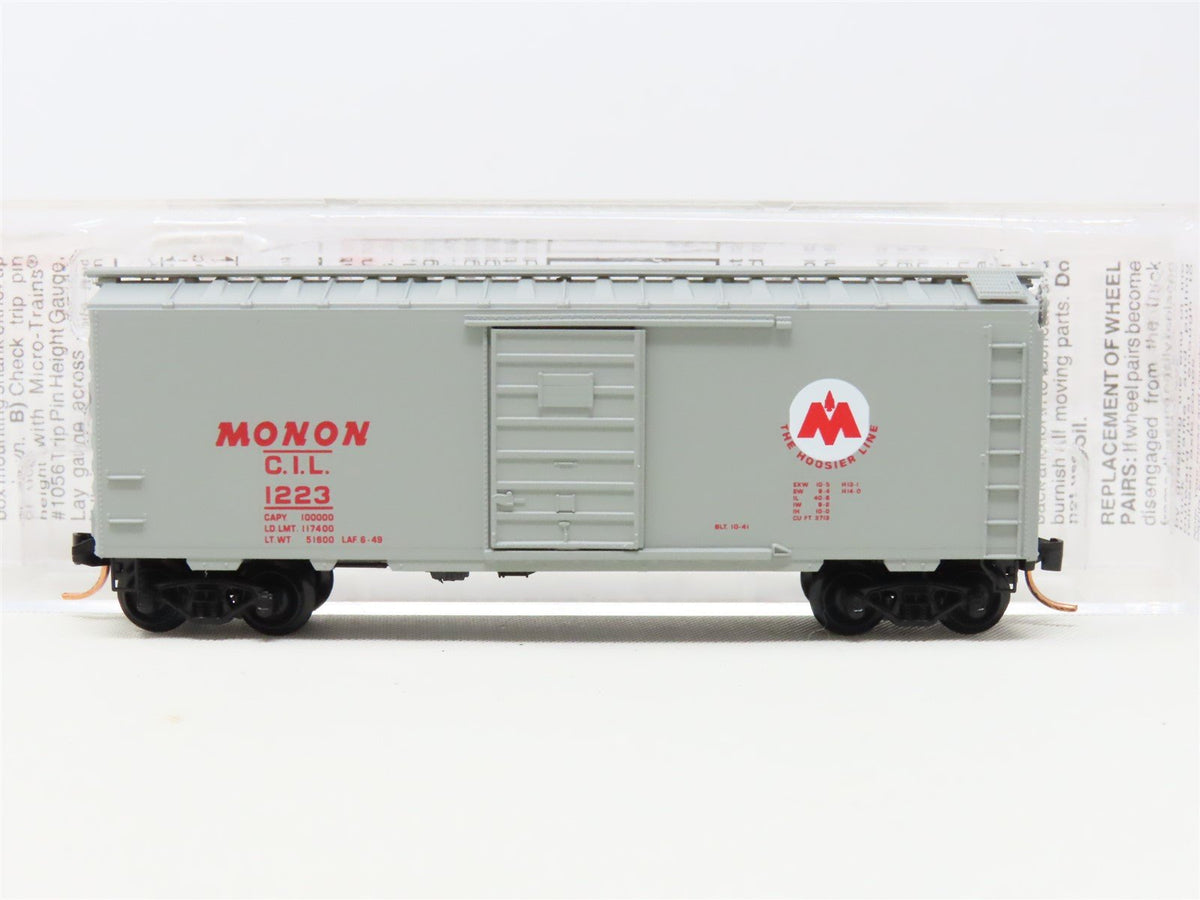 N Scale Micro-Trains MTL 20576 CIL Monon Railroad 40&#39; Standard Box Car #1223
