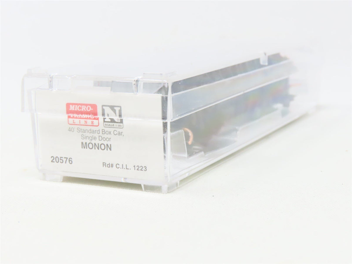 N Scale Micro-Trains MTL 20576 CIL Monon Railroad 40&#39; Standard Box Car #1223