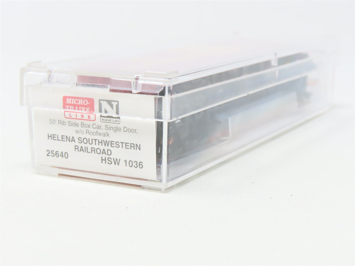 N Scale Micro-Trains MTL 25640 HSW Helena Southwestern 50&#39; Box Car #1036