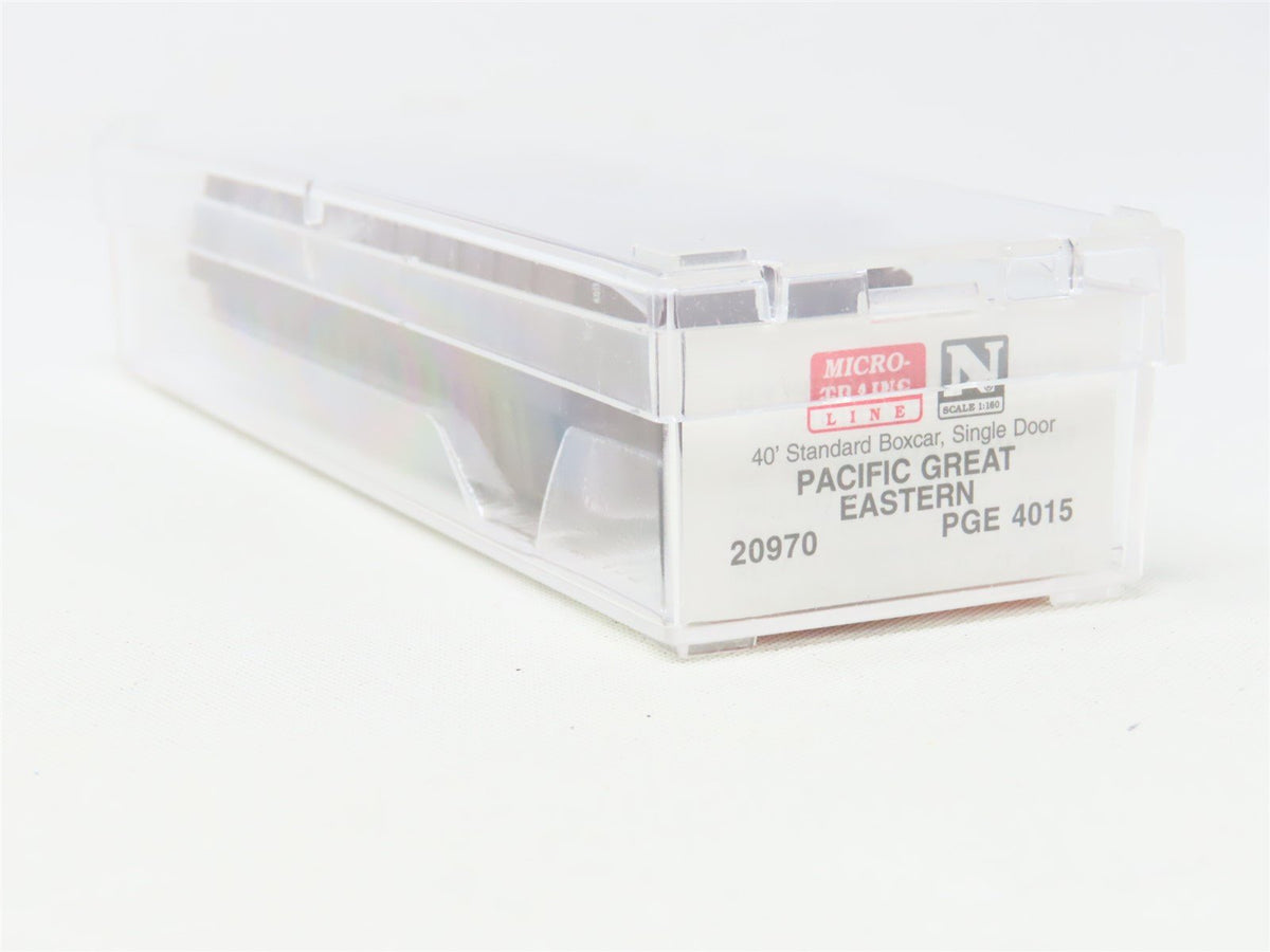 N Scale Micro-Trains MTL 20970 PGE Pacific Great Eastern 40&#39; Box Car #4015