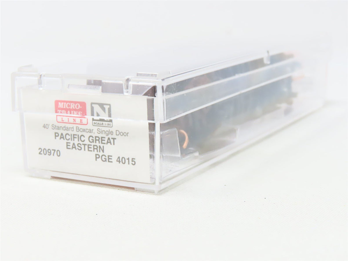 N Scale Micro-Trains MTL 20970 PGE Pacific Great Eastern 40&#39; Box Car #4015
