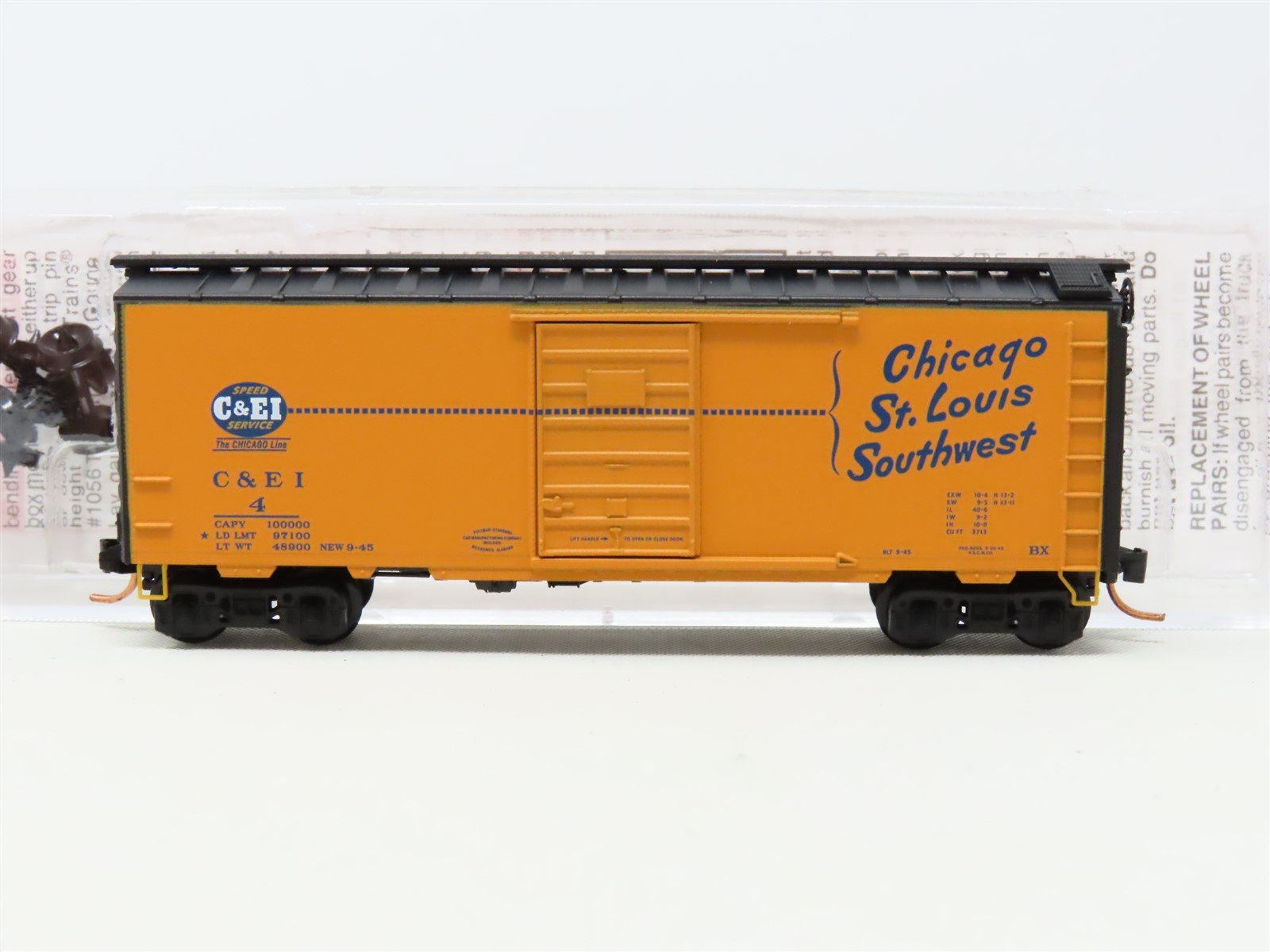 N Scale Micro-Trains MTL 02000704 C&EI Chicago & Eastern Illinois 40' Box Car #4