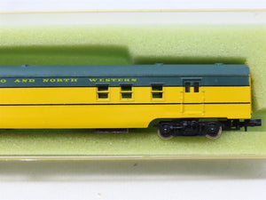 N Scale Con-Cor 4021-T CNW Chicago North Western Combination Passenger Car