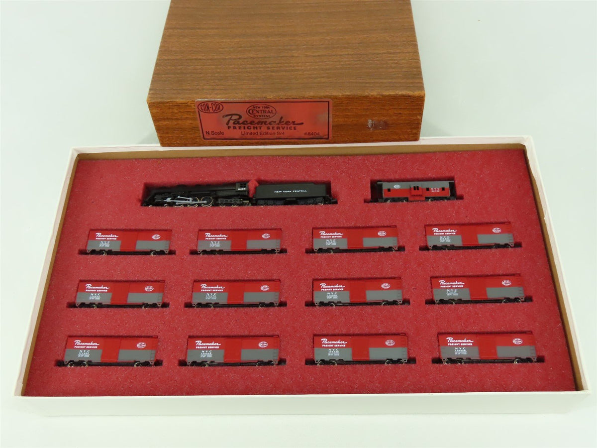 N Con-Cor Limited Edition 8404 NYC Pacemaker 4-6-4 Hudson Steam Freight Set