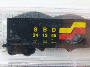 N Micro-Trains MTL 108052 SBD Seaboard System 3-Bay Hopper w/Load 2-Pk. - SEALED