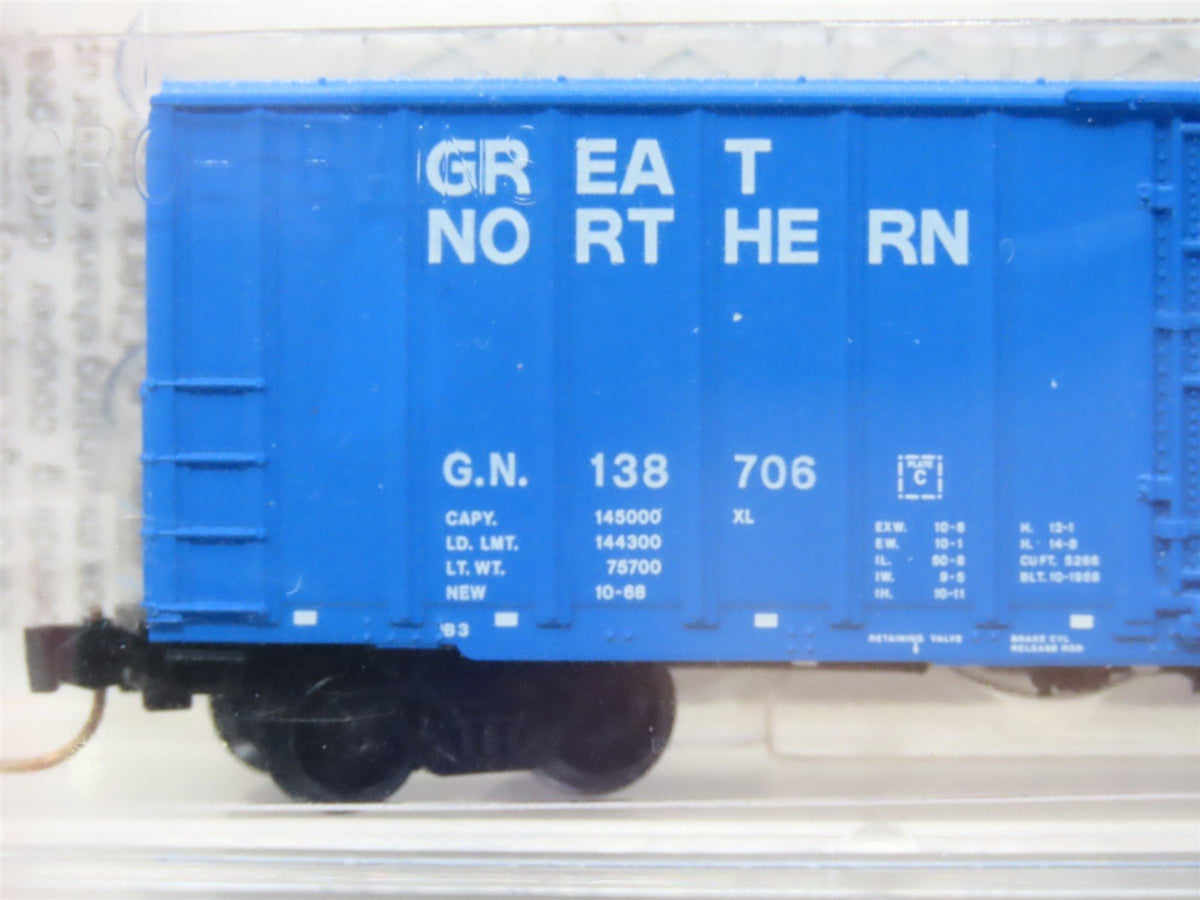 N Micro-Trains MTL #27072 GN Big Sky Blue 50&#39; Plug Door Box Car 3-Pack - SEALED