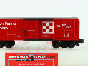 S Scale American Flyer 6-48477 RPCX Ralston Purina Co. TCA 40' Box Car #11492