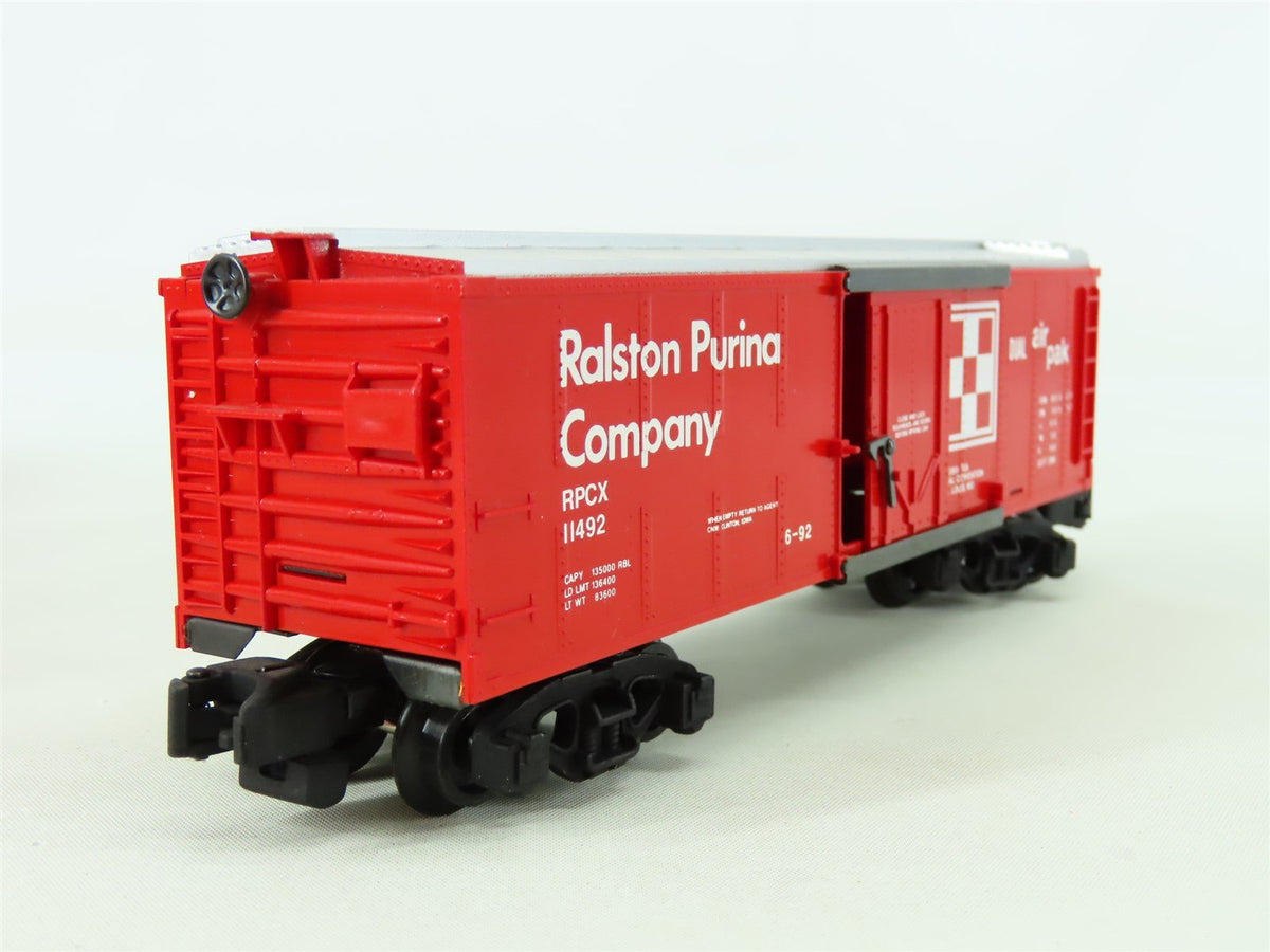 S Scale American Flyer 6-48477 RPCX Ralston Purina Co. TCA 40&#39; Box Car #11492