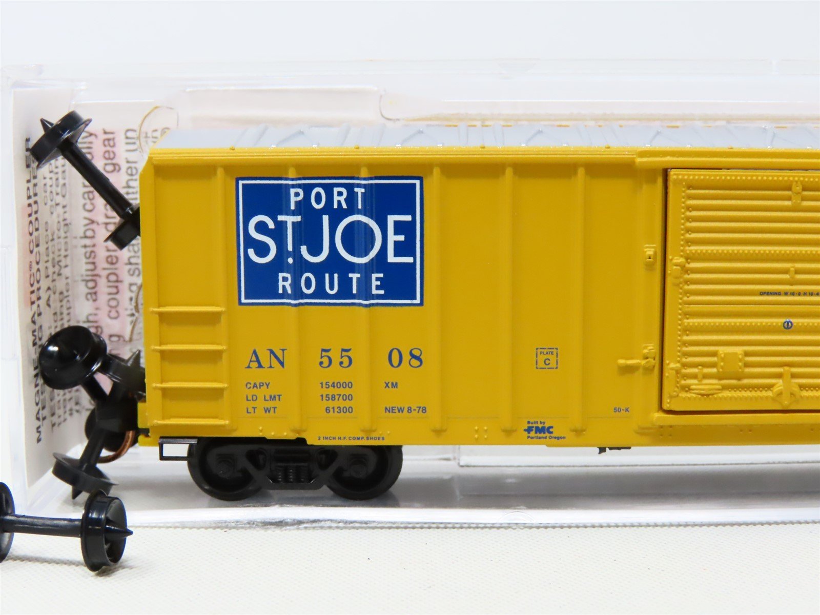 N Scale Micro-Trains MTL #02500580 AN Port St. Joe 50' Single Door Box Car #5508