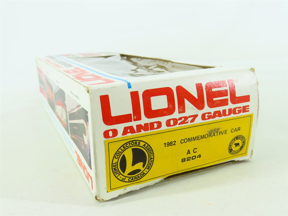 O27 Gauge 3-Rail Lionel LCAC 1982 AC Algoma Central Railway Box Car #8204