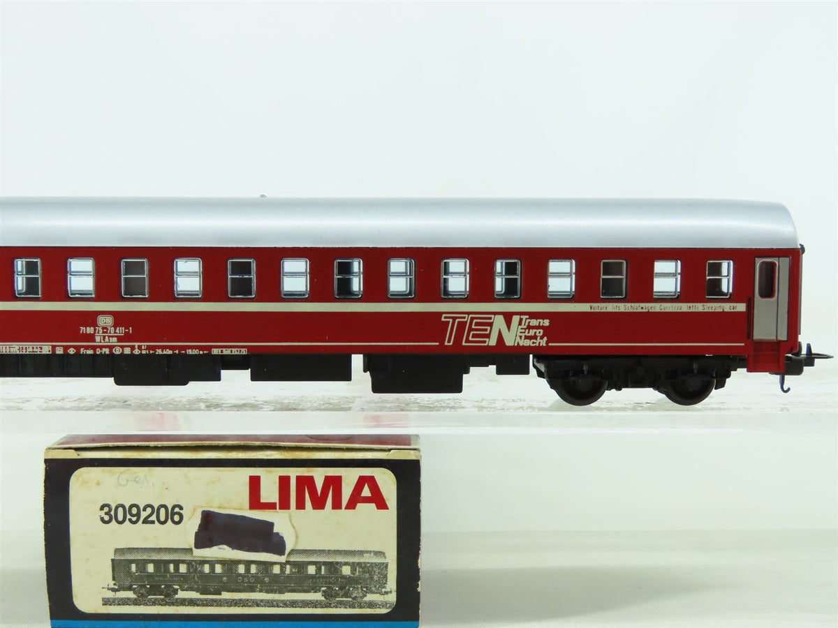 HO Scale Lima 309206 DB German TEN Trans-Euro Nacht Sleeper Passenger #411-1