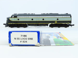 N Scale Life-Like 7186 Erie Railway E8A Diesel Locomotive #824