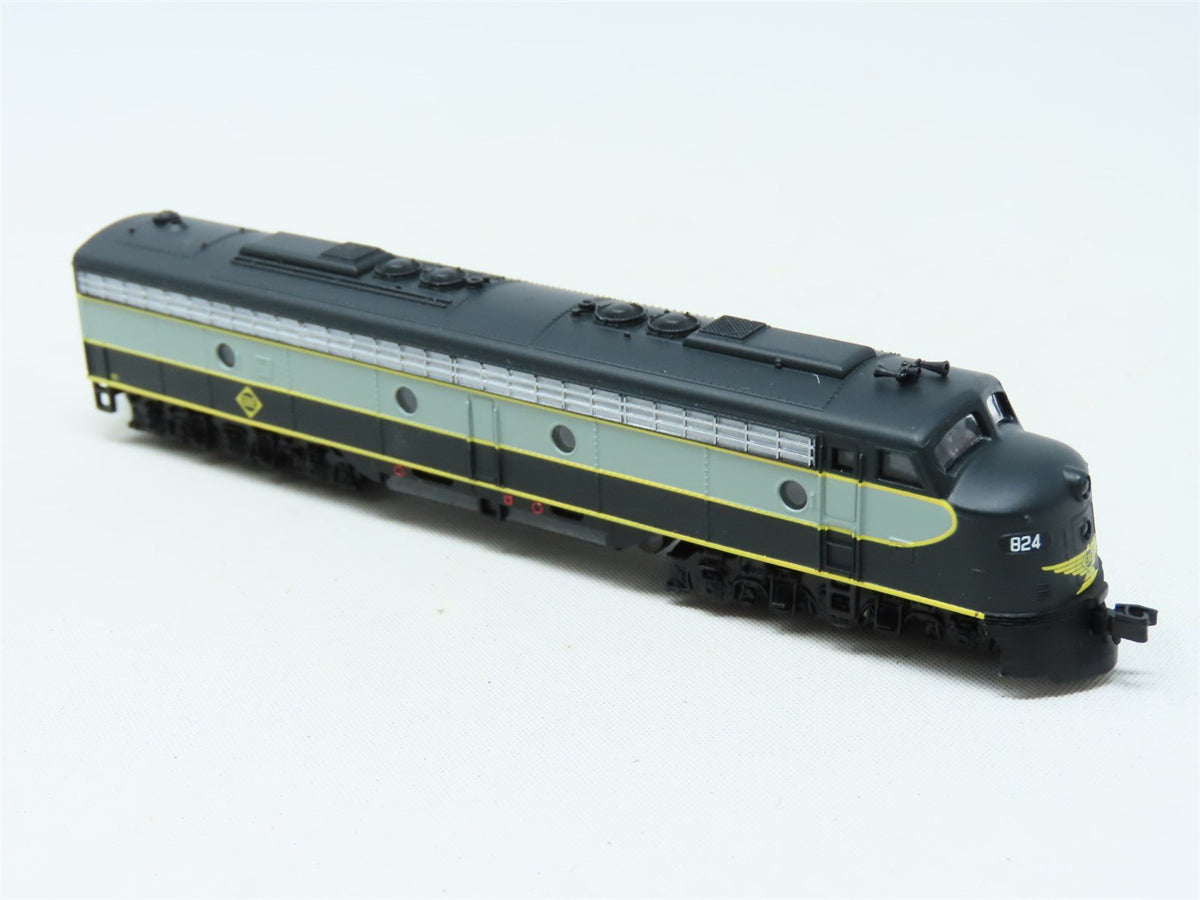 N Scale Life-Like 7186 Erie Railway E8A Diesel Locomotive #824