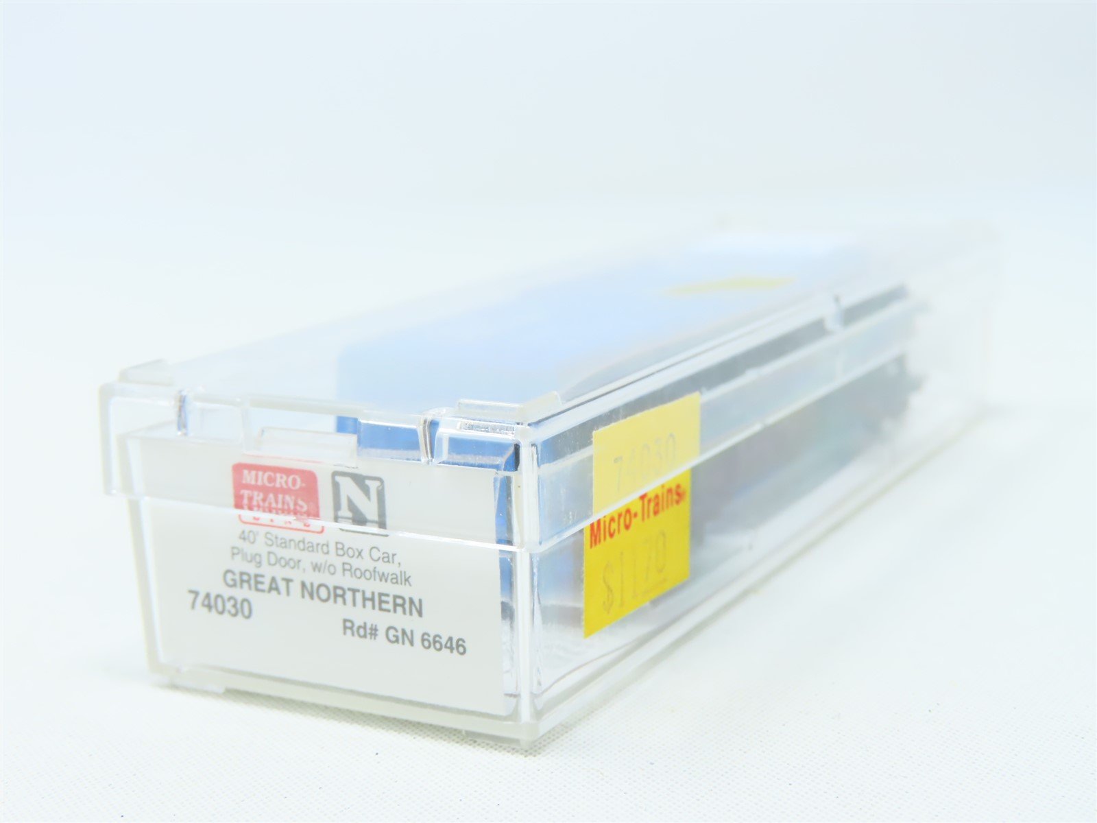 N Scale Micro-Trains MTL #74030 GN Big Sky Blue 40' Plug Door Box Car #6646