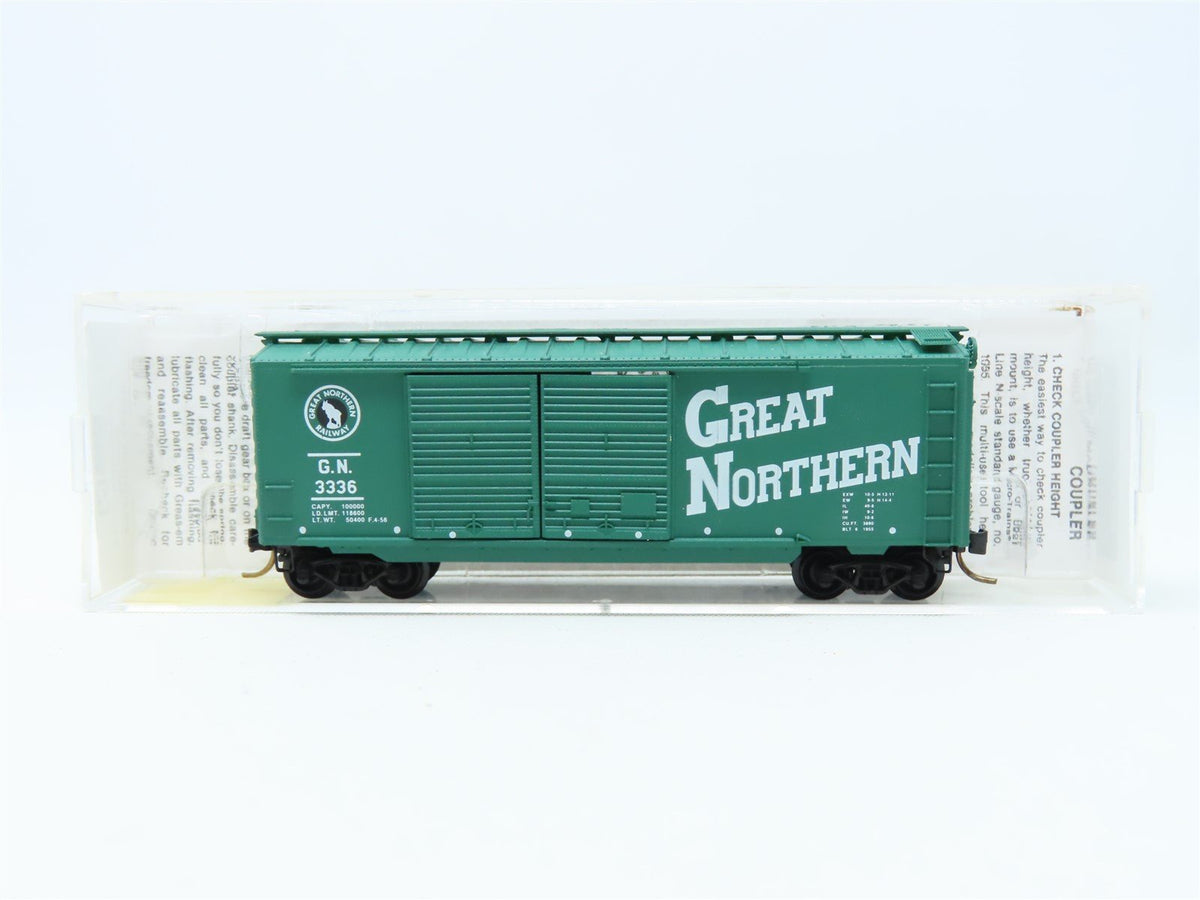 N Scale Micro-Trains MTL #23190 GN Great Northern 40&#39; Double Door Box Car #3336