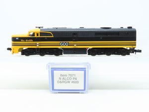 N Scale Life-Like 7071 DRGW Rio Grande PA Diesel Locomotive #600