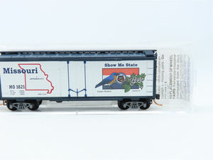 N Micro-Trains MTL #21373 MO Missouri State Car 40' Plug Door Box Car #1821