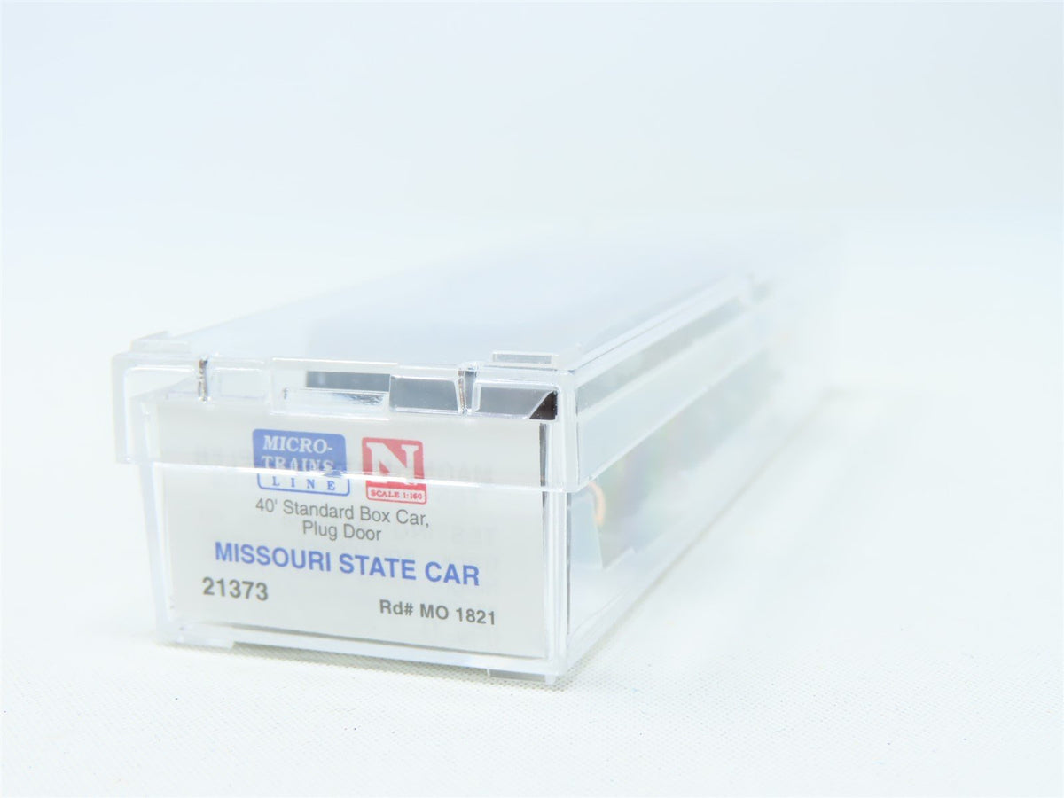 N Micro-Trains MTL #21373 MO Missouri State Car 40&#39; Plug Door Box Car #1821