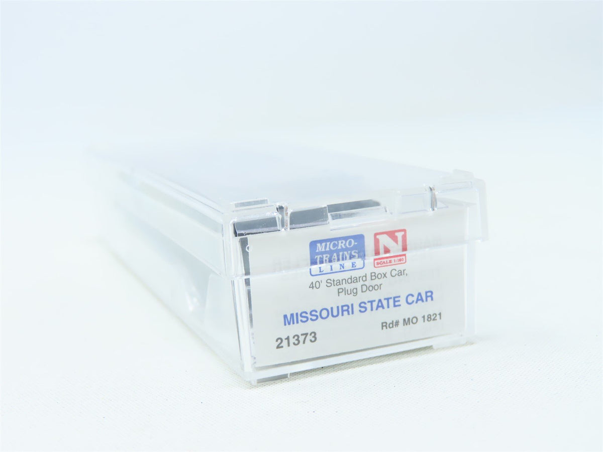 N Micro-Trains MTL #21373 MO Missouri State Car 40&#39; Plug Door Box Car #1821