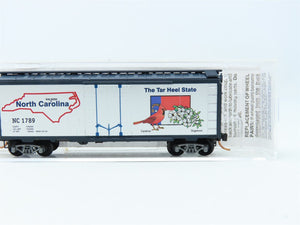 N Micro-Trains MTL 21350 NC North Carolina State Car 40' Plug Door Box Car #1789