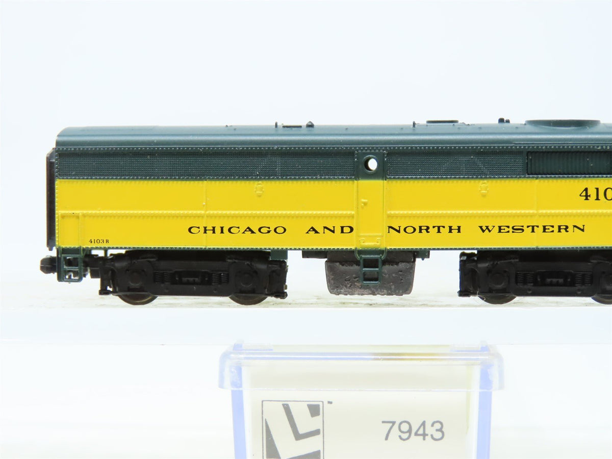 N Scale Life-Like 7943 CNW Railway FB2 Diesel Loco #4103B Unpowered