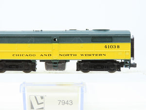 N Scale Life-Like 7943 CNW Railway FB2 Diesel Loco #4103B Unpowered