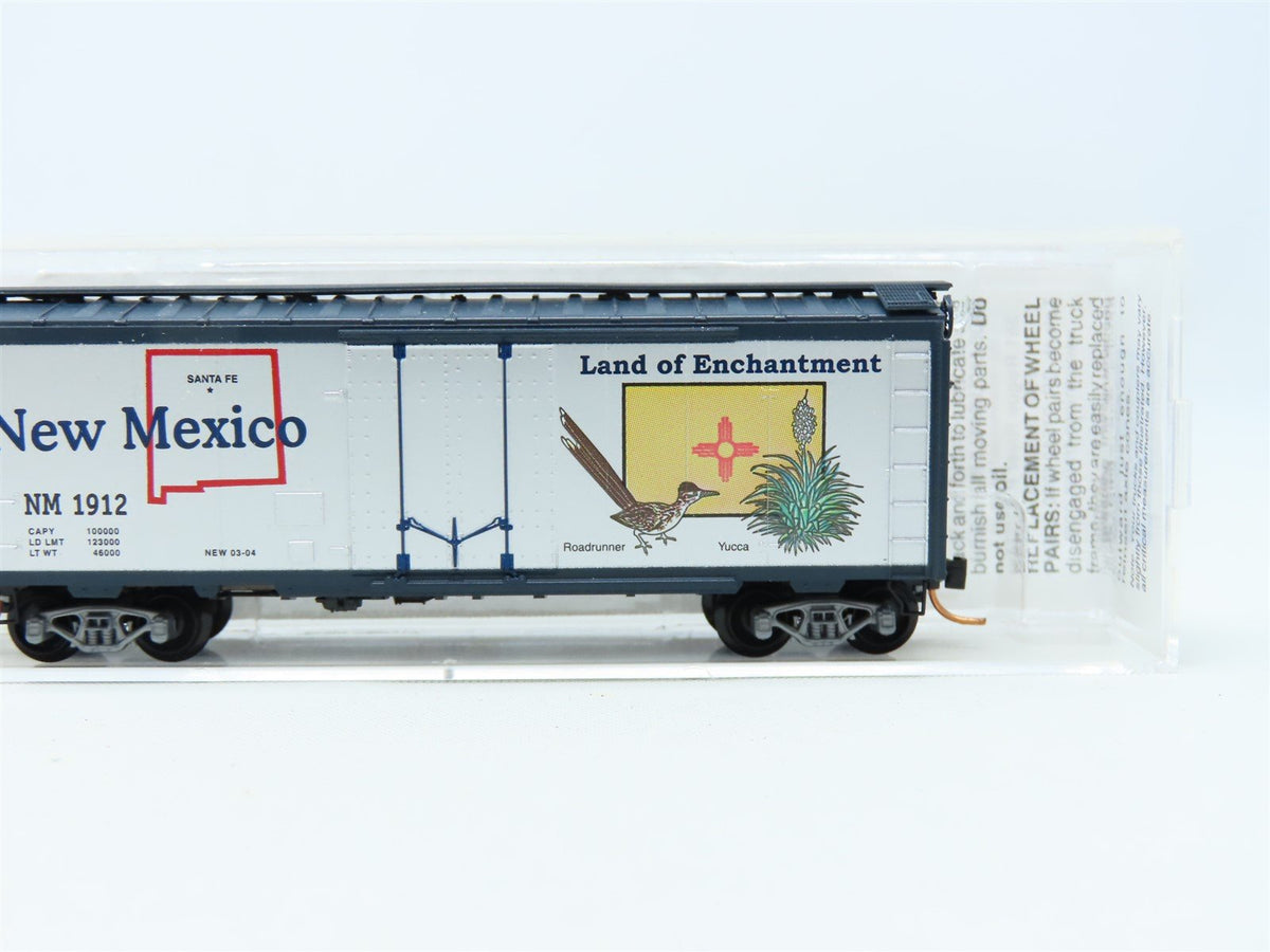 N Micro-Trains MTL 21376 NM New Mexico State Car 40&#39; Plug Door Box Car #1912