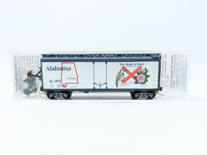 N Scale Micro-Trains MTL 21372 AL Alabama State Car 40' Plug Door Box Car #1819