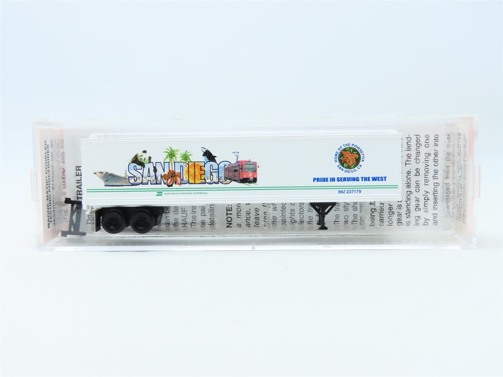 N Scale Micro-Trains MTL NSC 05-67 BNZ City Scapes Trailer #237179 - San Diego