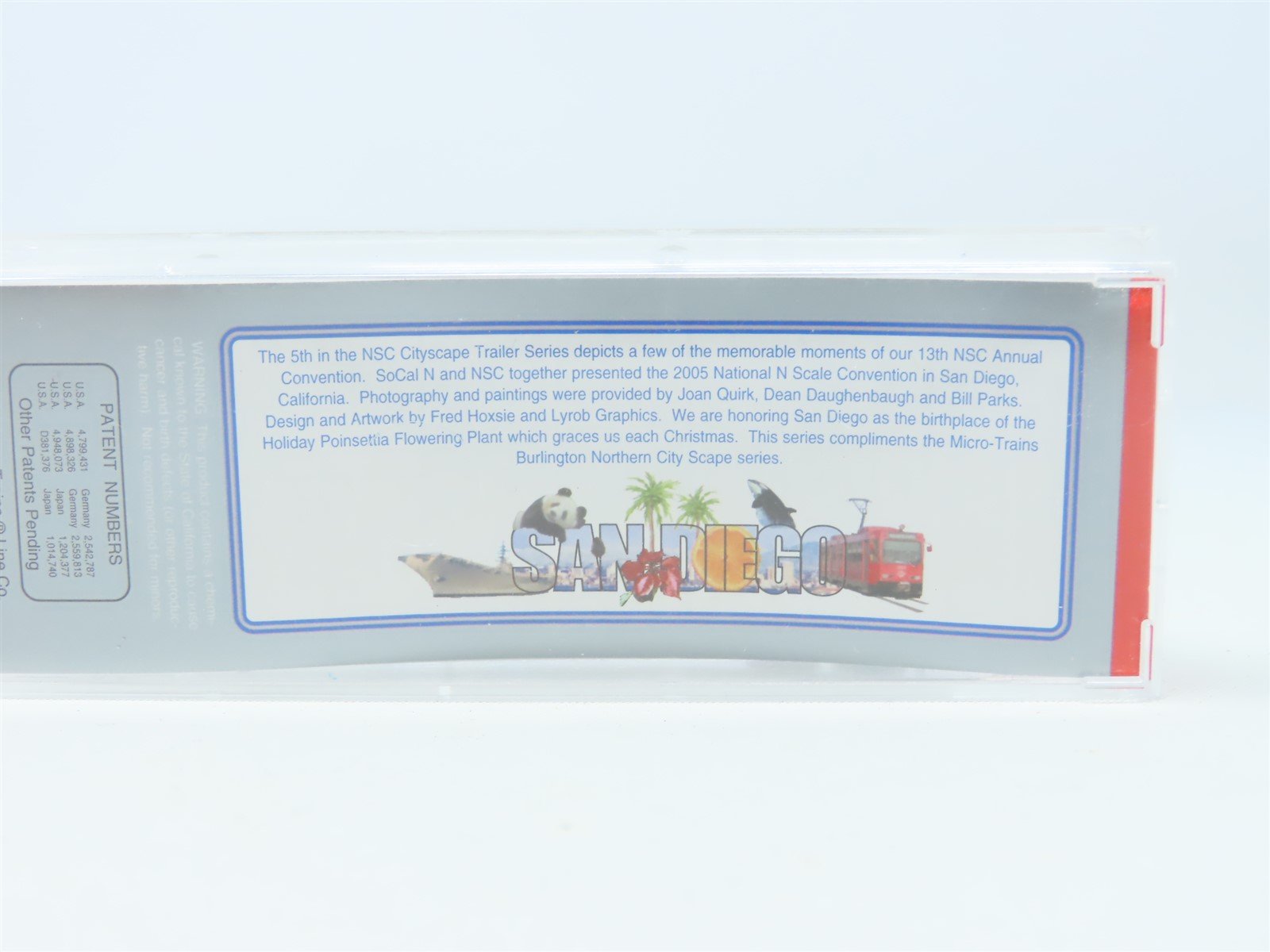 N Scale Micro-Trains MTL NSC 05-67 BNZ City Scapes Trailer #237179 - San Diego