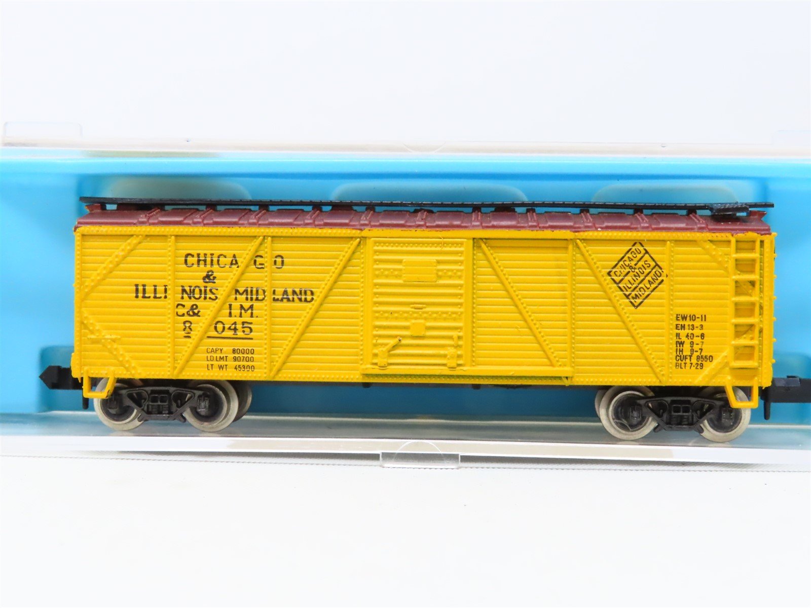 N Scale Atlas 2365 C&IM Chicago & Illinois Midland Single Door Box Car #8045