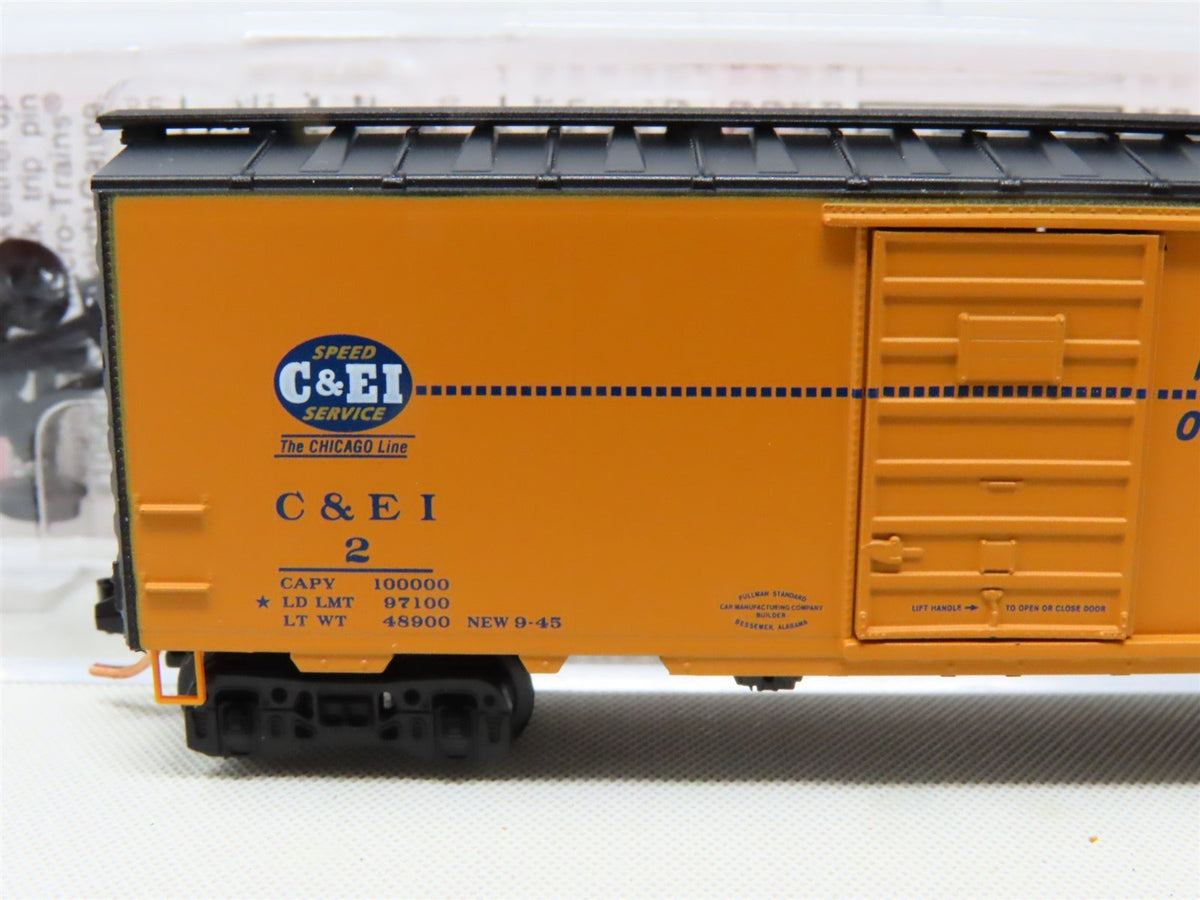 N Scale Micro-Trains MTL 02000702 C&amp;EI Chicago &amp; Eastern Illinois 40&#39; Box Car #2