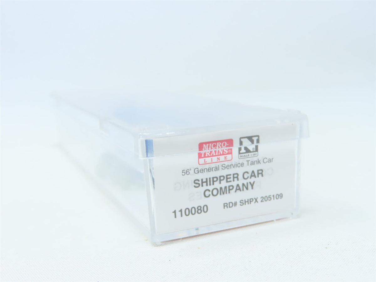 N Scale Micro-Trains MTL #110080 SHPX 56&#39; General Service Tank Car #205109