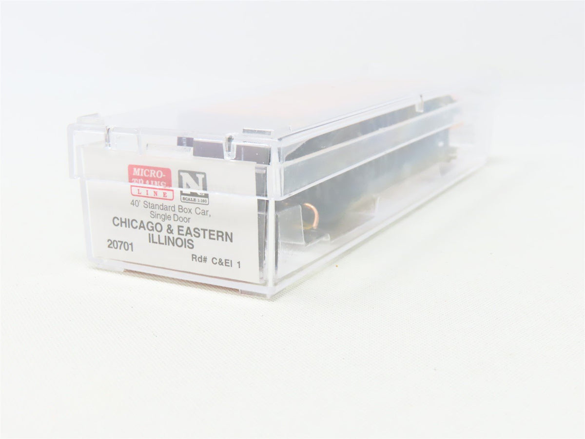 N Scale Micro-Trains MTL 20701 C&amp;EI Chicago &amp; Eastern Illinois 40&#39; Box Car #1