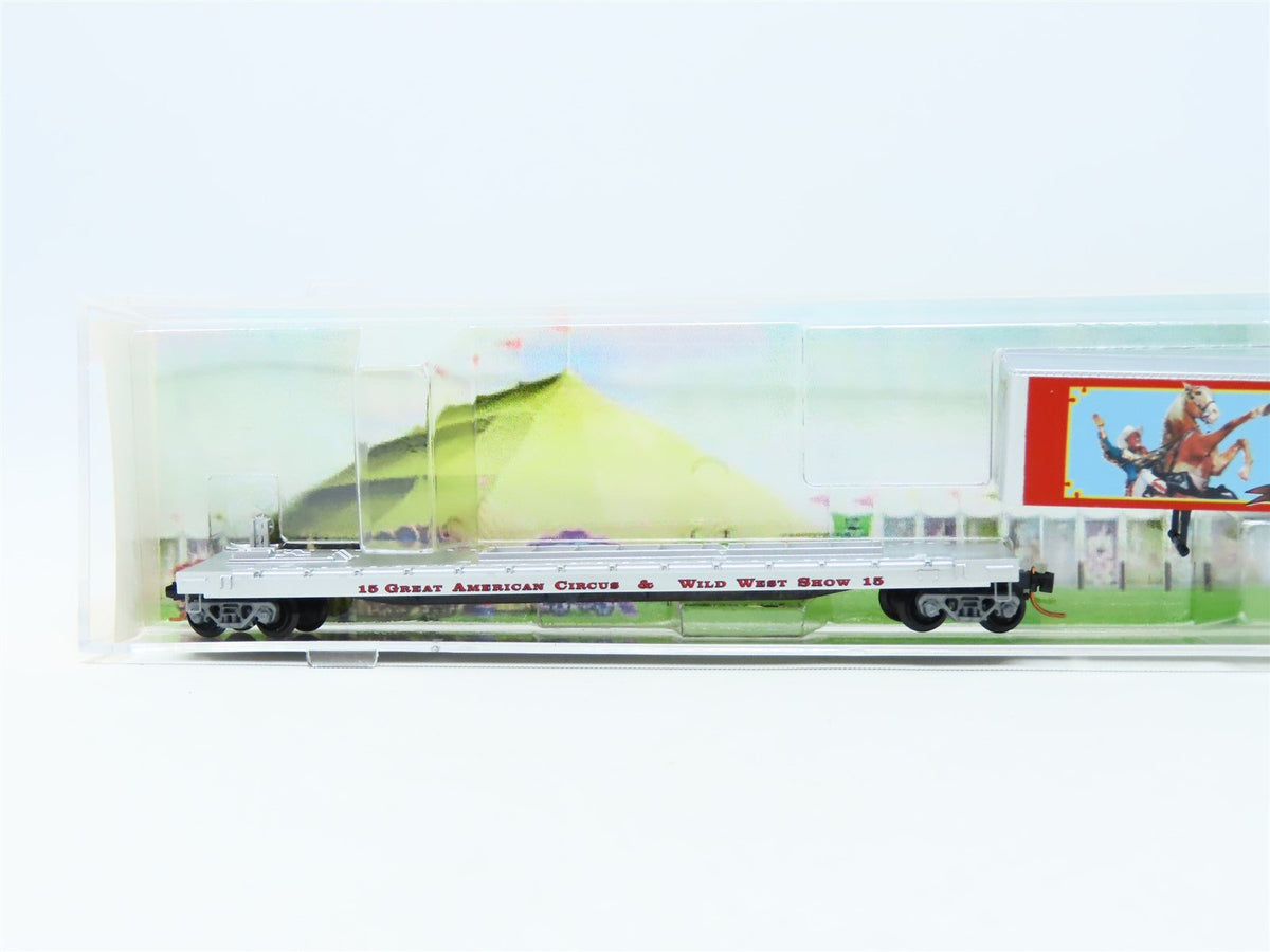 N Micro-Trains MTL NSC 05-02 Great American Circus Flat Car w/Roy Rogers Trailer