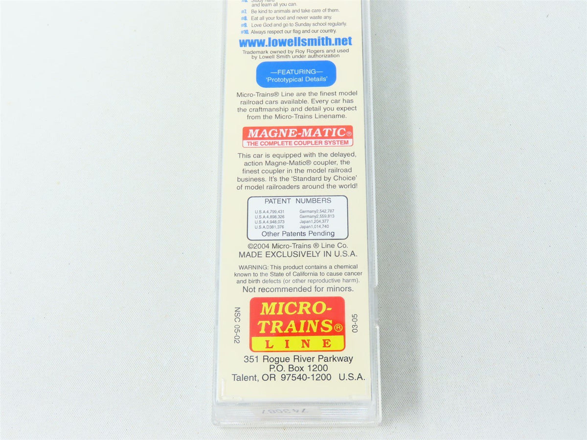 N Micro-Trains MTL NSC 05-02 Great American Circus Flat Car w/Roy Rogers Trailer