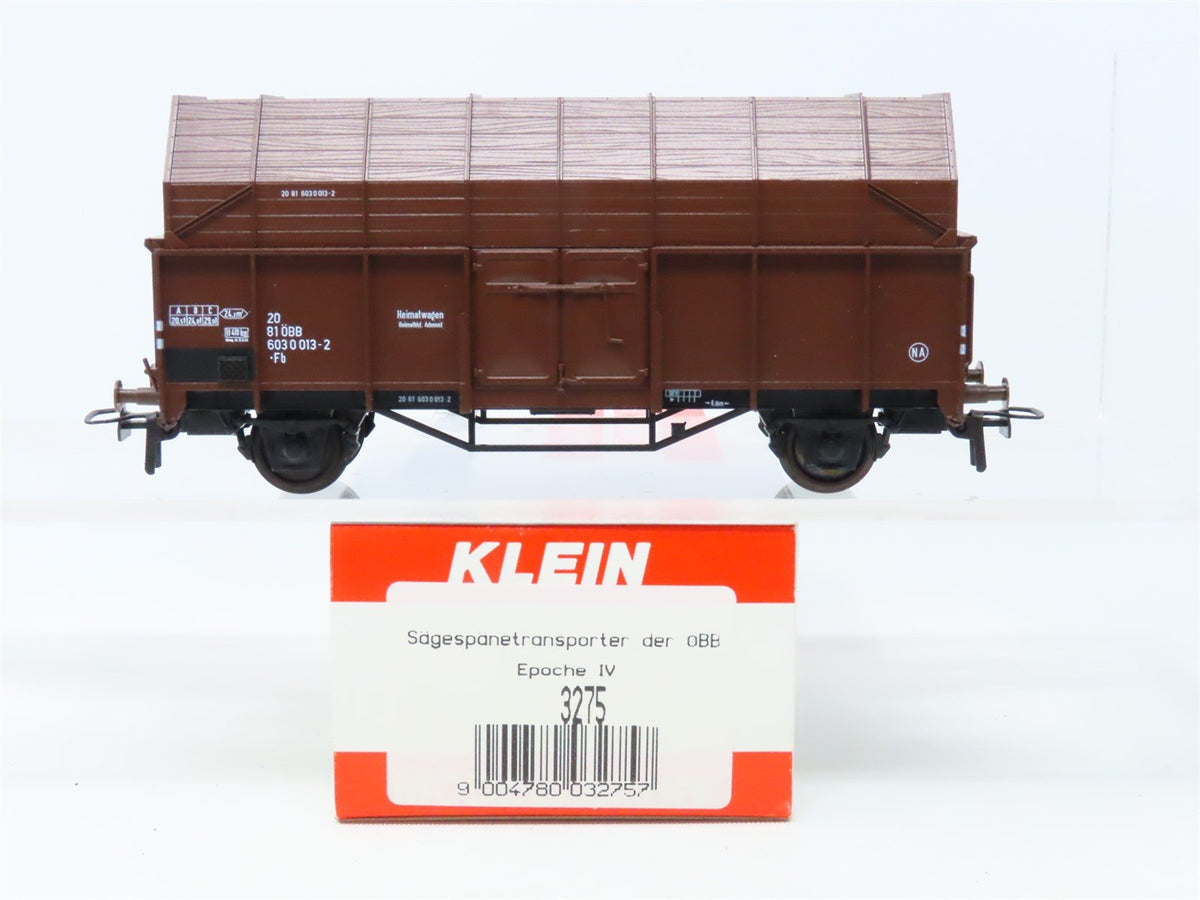 HO Klein Modellbahn 3275 OBB Austrian Federal Era IV Sawdust Gondola #013-2