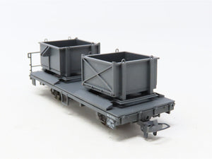 HOm Scale Bemo 2258-194 Unlettered Gravel Container Flat Car #9094