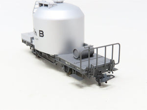 HOm Scale Bemo 2252-107 RhB Rhaetian Railway Single Silo Container Car #8077