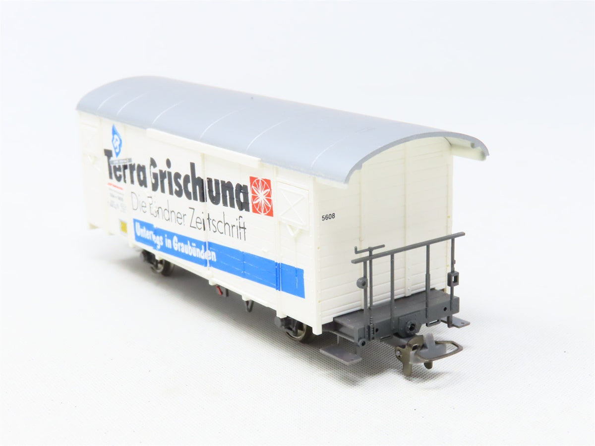 HOm Scale Bemo 2283-128 RhB Rhaetian Railway &quot;Terra Grischuna&quot; Box Car #5608