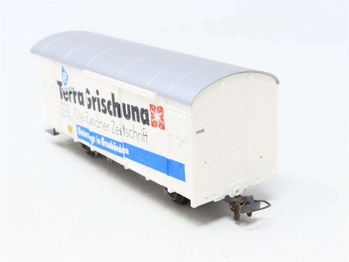 HOm Scale Bemo 2283-128 RhB Rhaetian Railway &quot;Terra Grischuna&quot; Box Car #5608